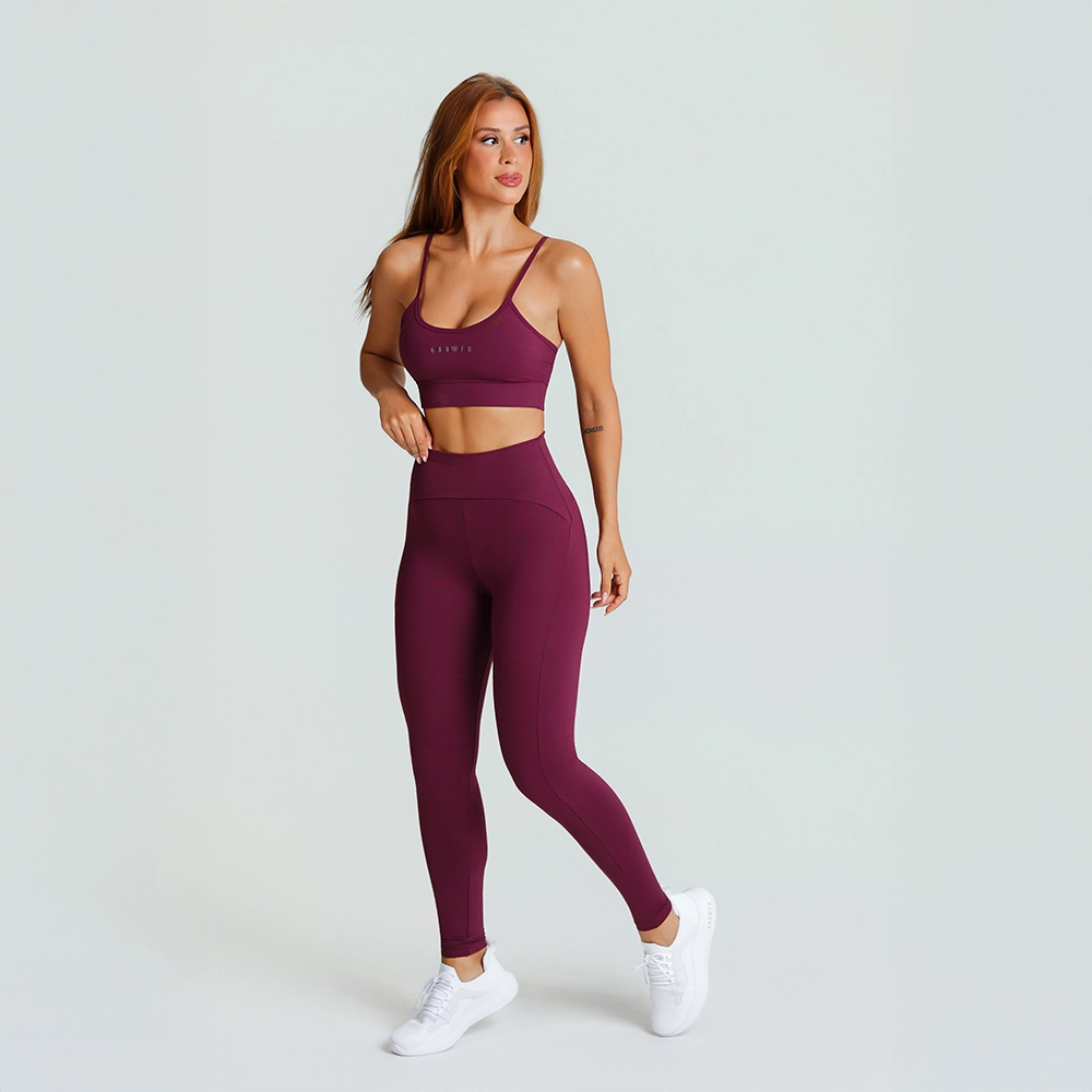 Legging Growth Cós Anatomico Vinho