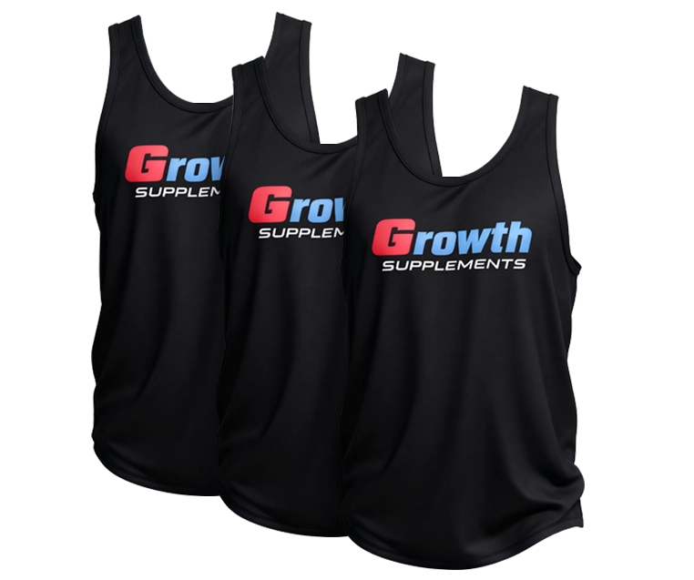 Foto do produto KIT 3 REGATAS GROWTH CAVADA PRETA