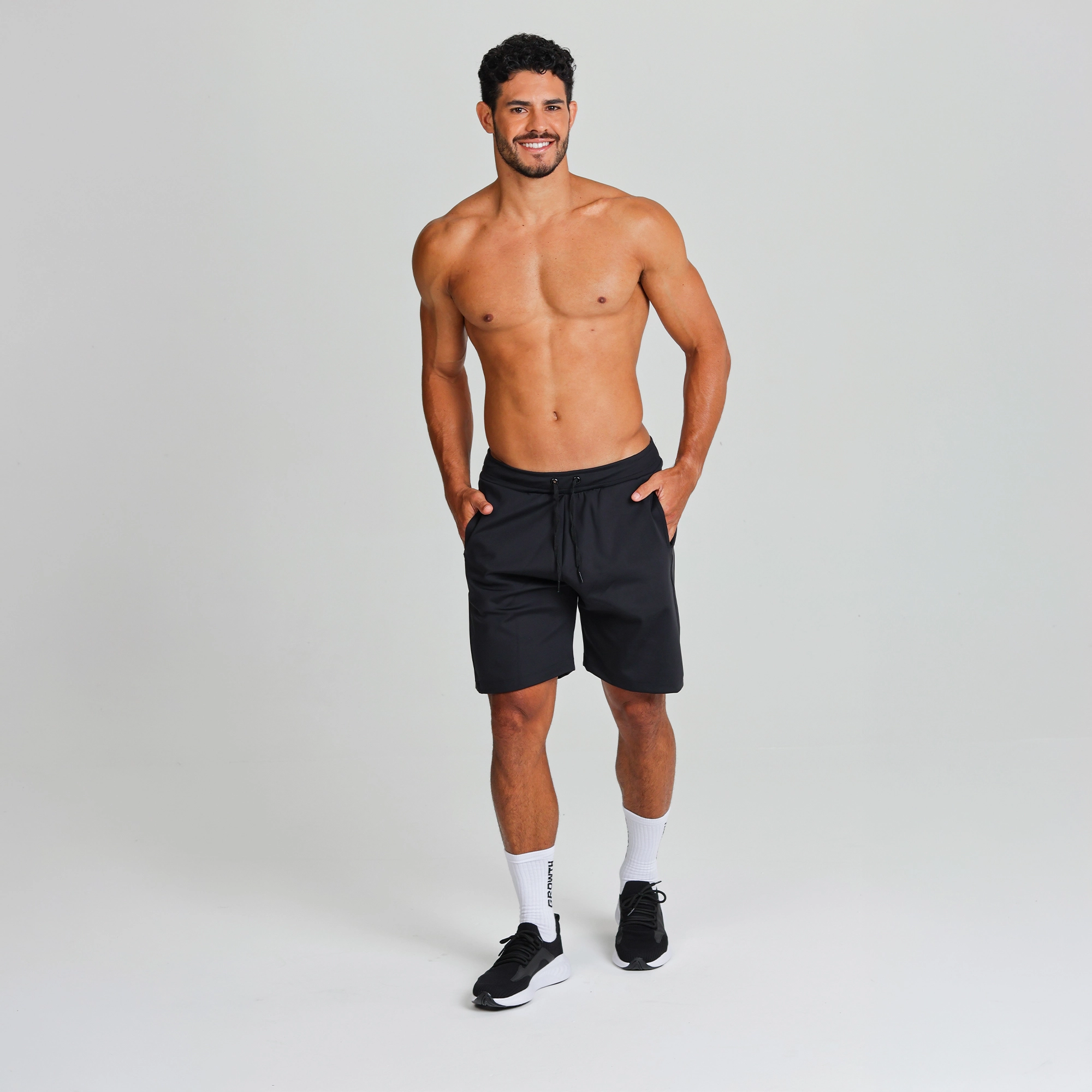 Bermuda Growth Casual Esportiva Preto
