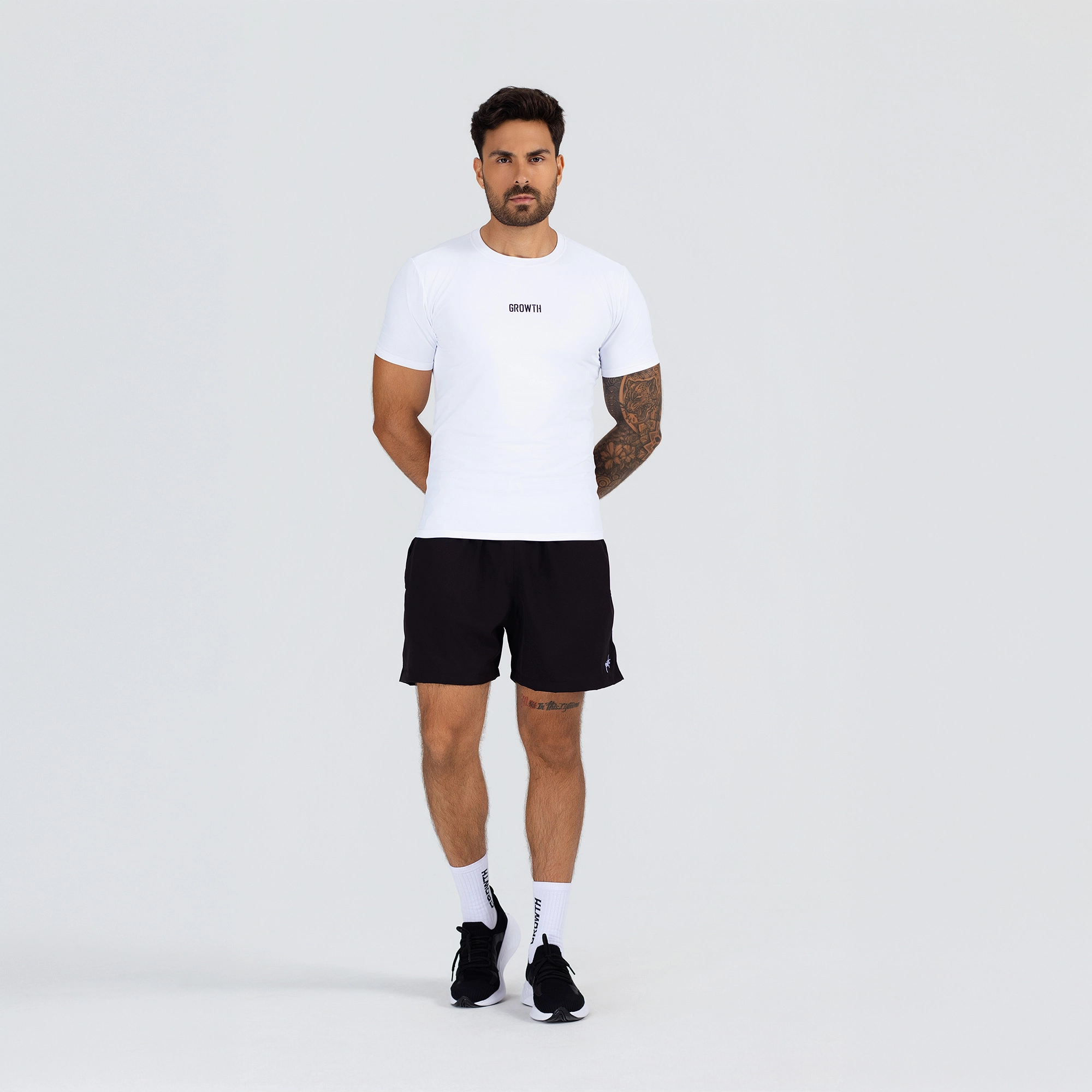Camiseta Térmica Growth Essencial Manga Curta Branco