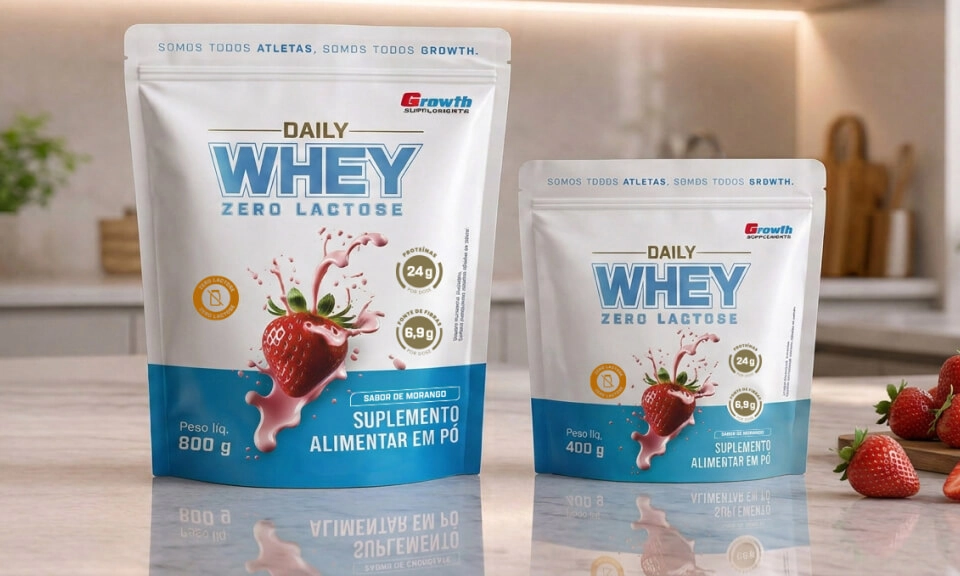GROWTH SUPPLEMENTS - Imagem ilustrativa Daily Zero sabor morango
