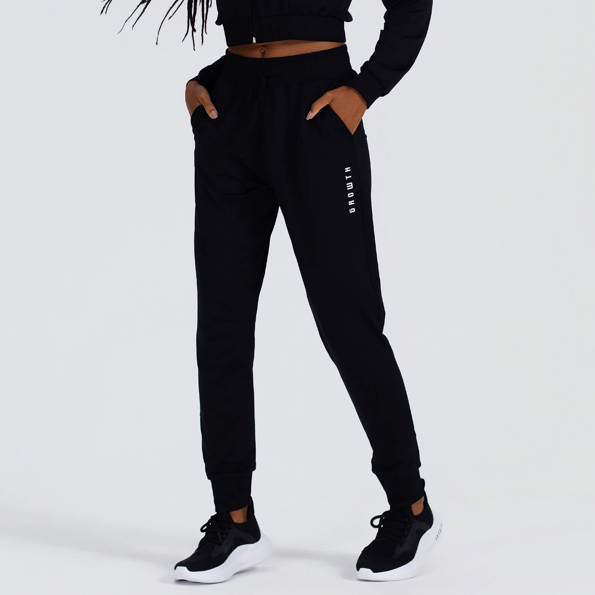 Calça Growth Punhos e Cordão Preto