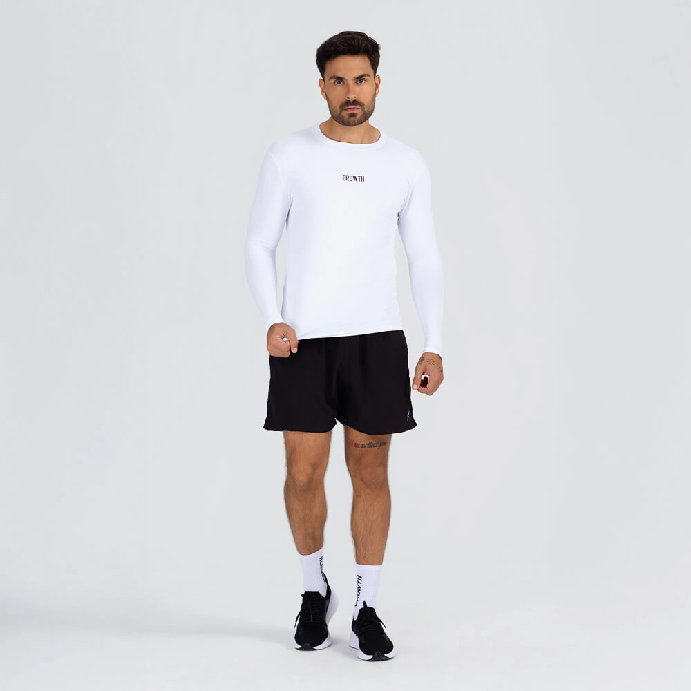 Camiseta Térmica Essencial Manga Longa Branco
