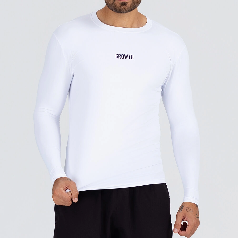 Camiseta Térmica Essencial Manga Longa Branco