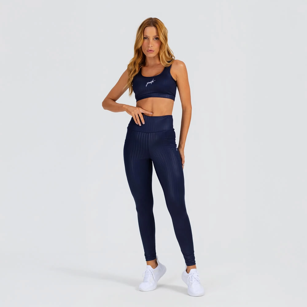  Legging malha texturizada Manuscrito