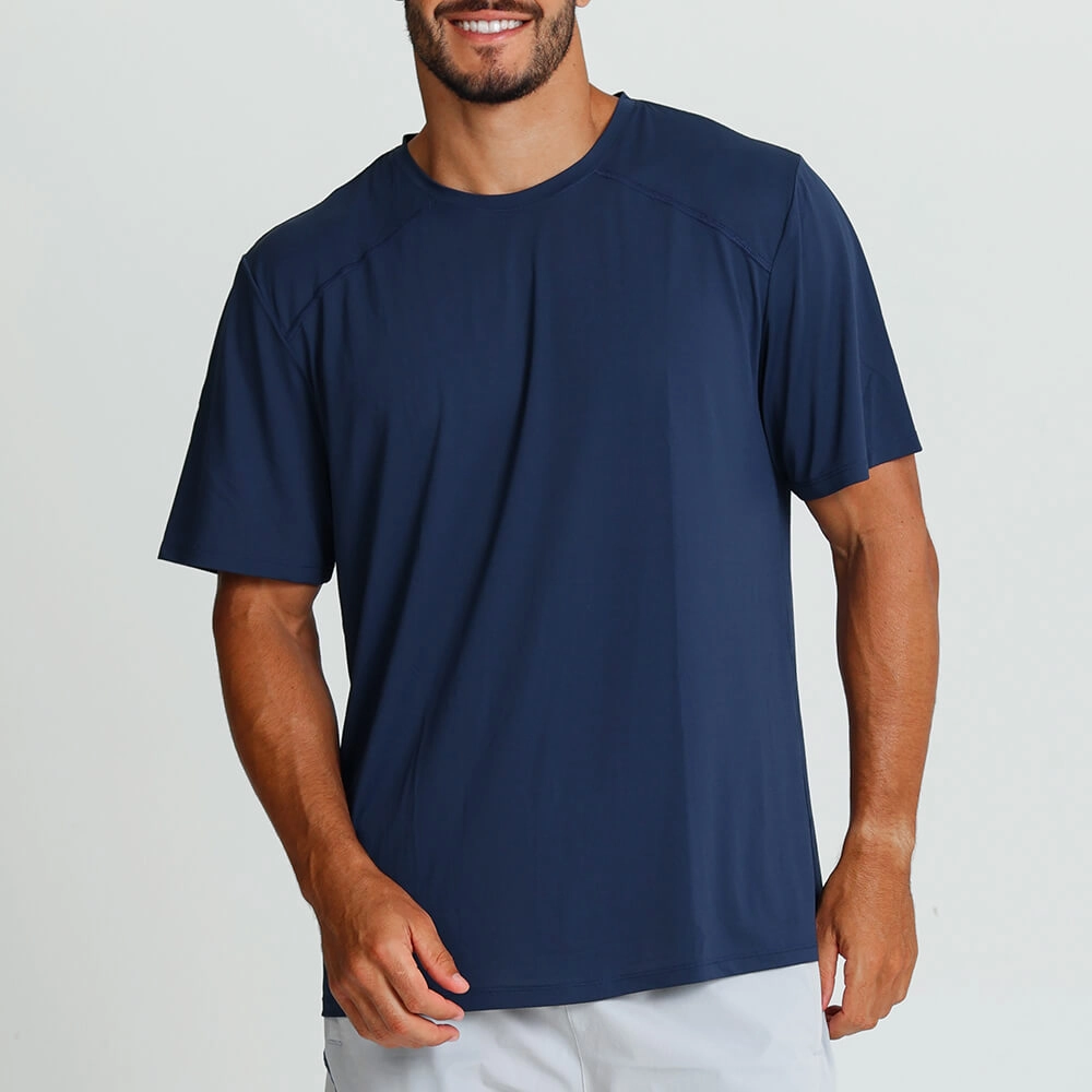 Camiseta Recortes Growth Corrida Azul
