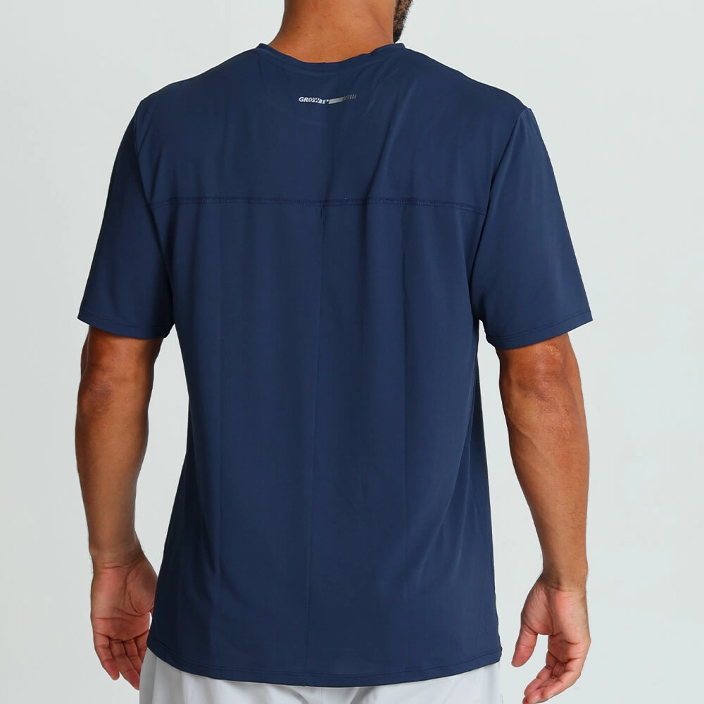 Camiseta Recortes Growth Corrida Azul