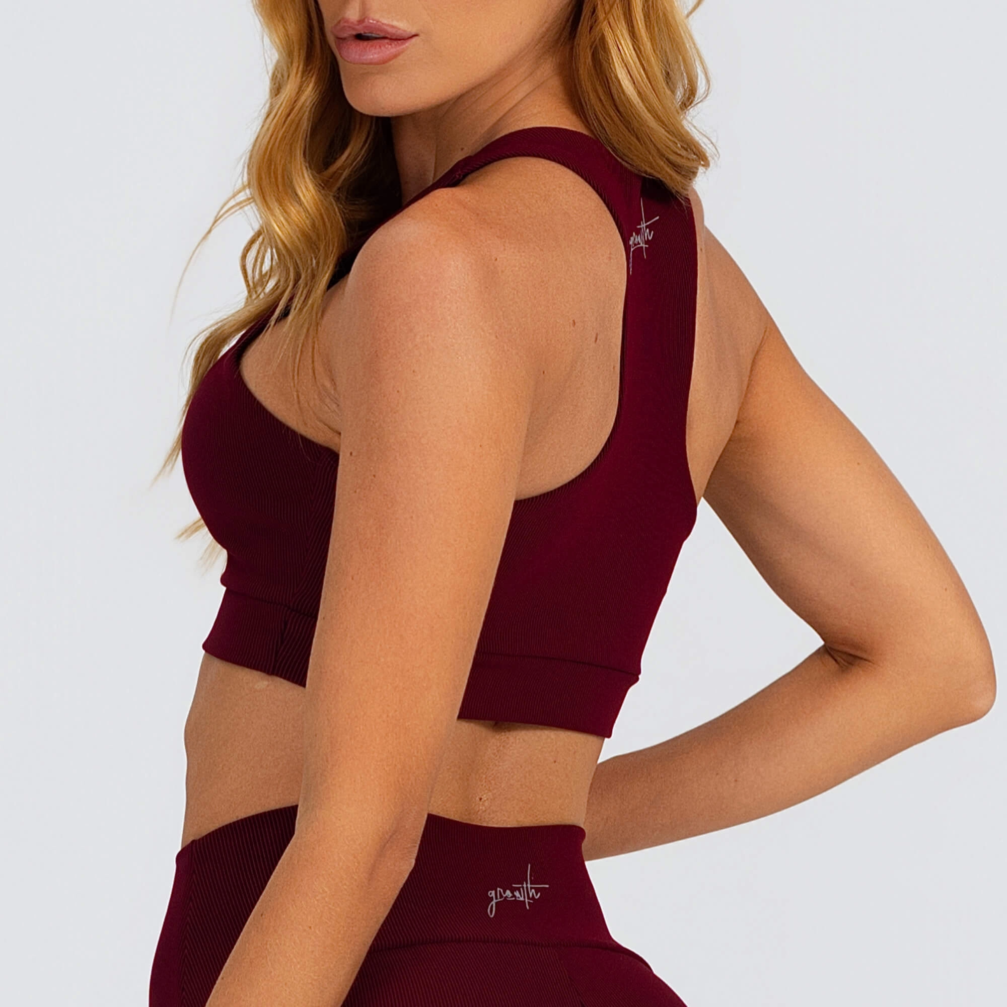 Top malha canelada 2 tons