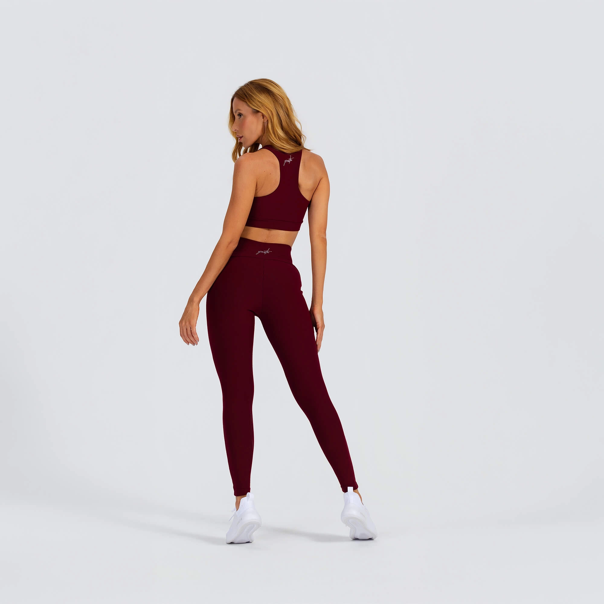 Legging malha canelado 2 tons