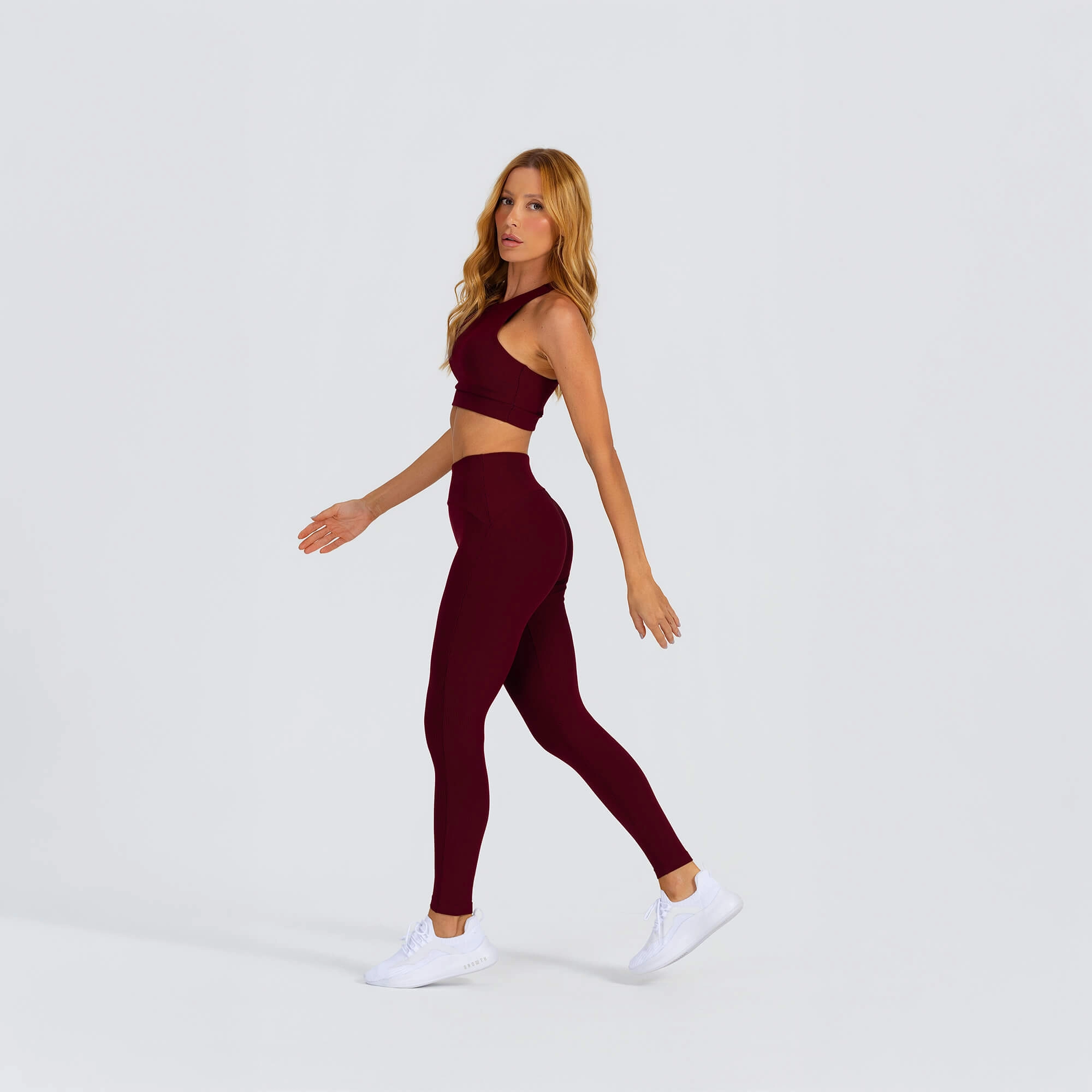 Legging malha canelado 2 tons