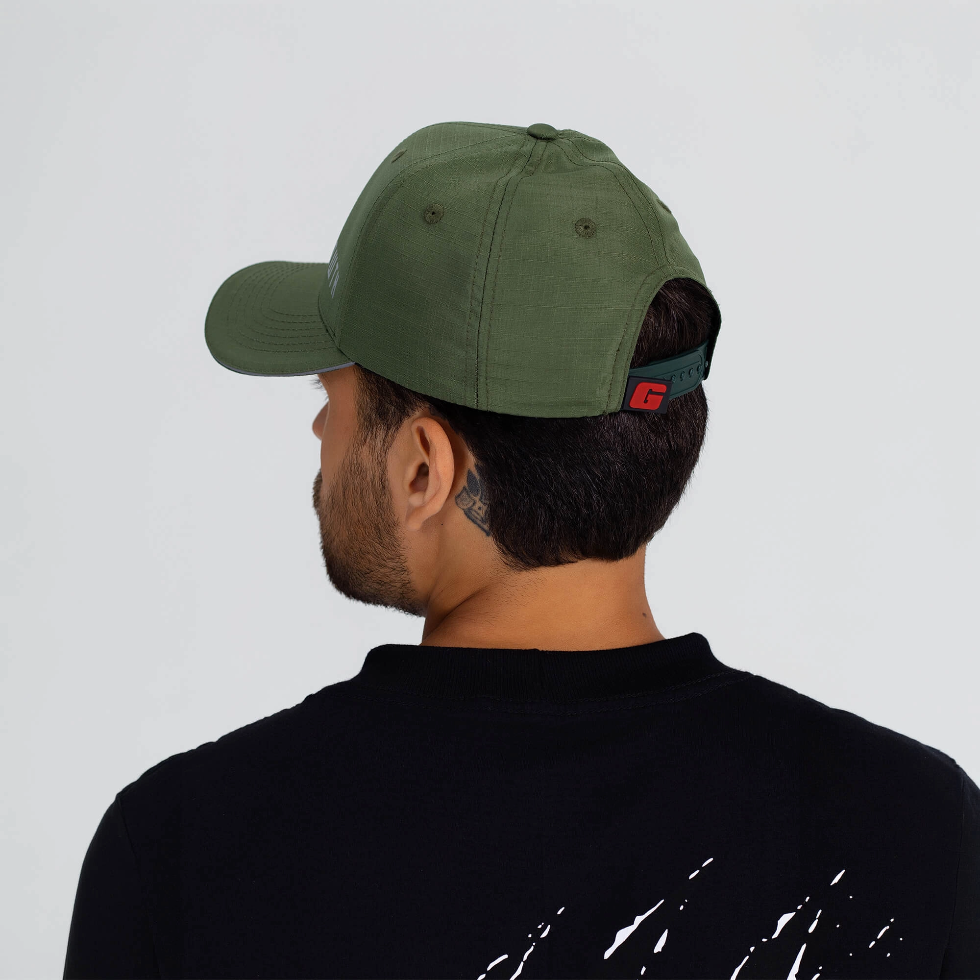 Boné flex aberto Growth verde militar