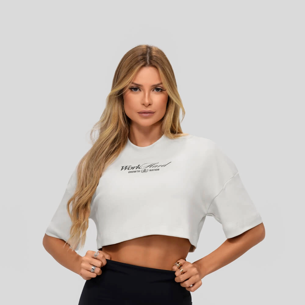 Cropped Growth oversized frase off white