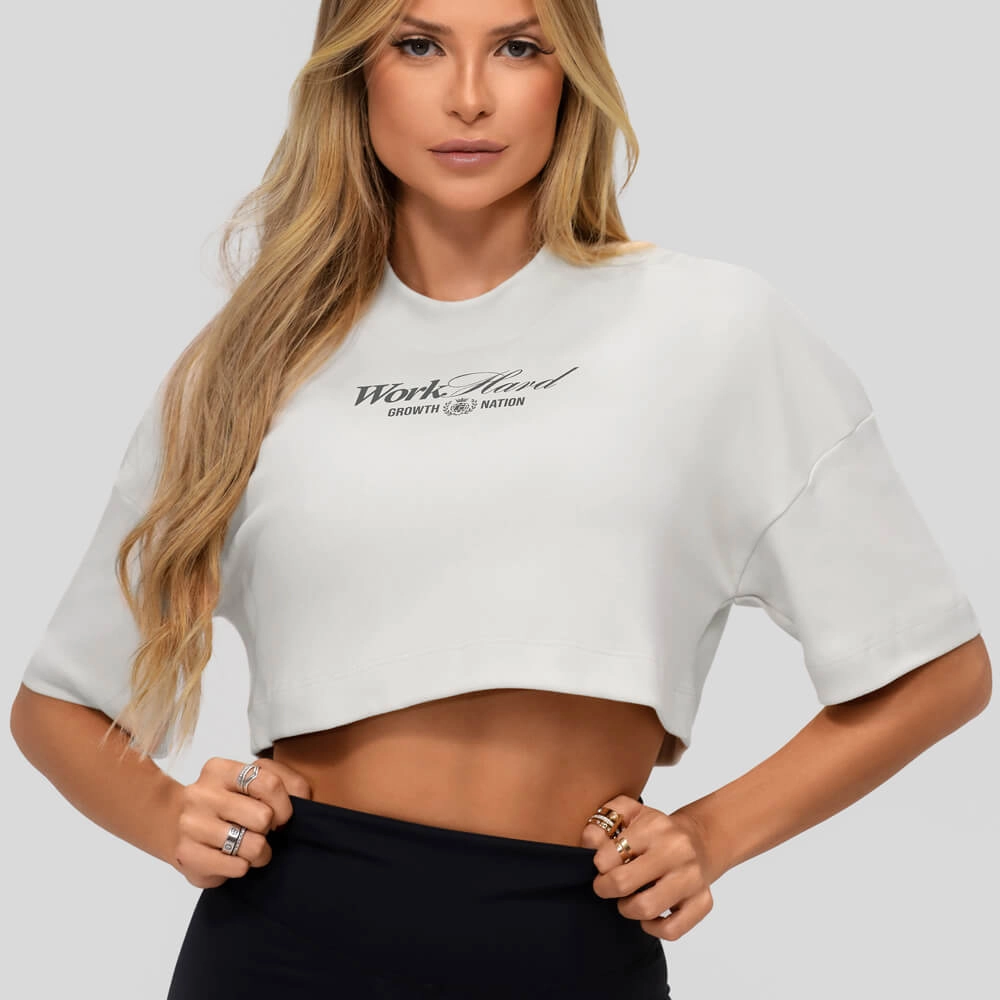 Cropped Growth oversized frase off white