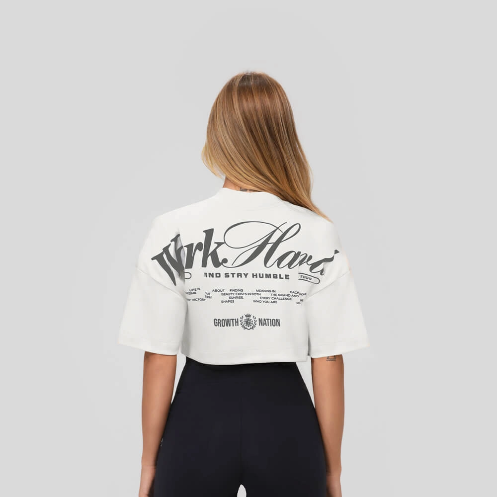 Cropped Growth oversized frase off white