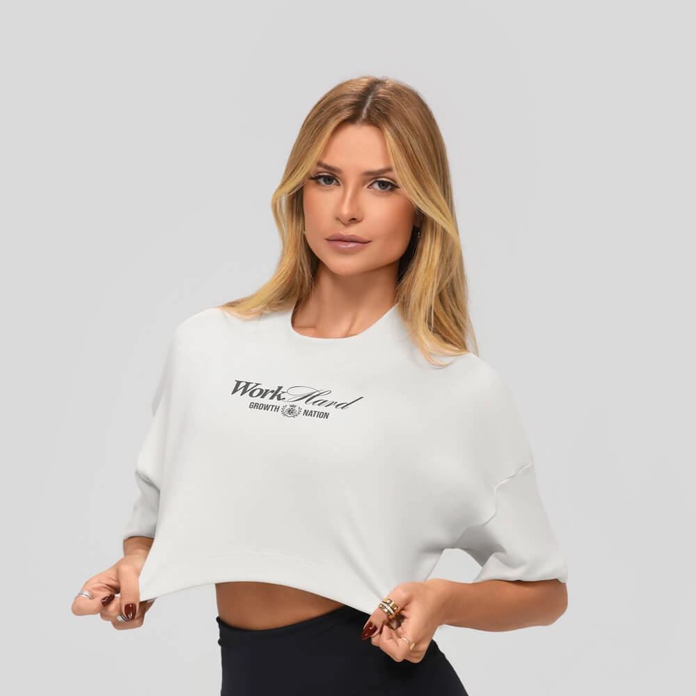 Cropped Growth oversized frase off white