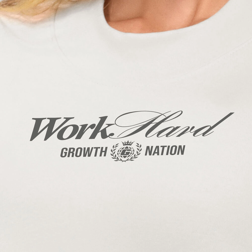 Cropped Growth oversized frase off white