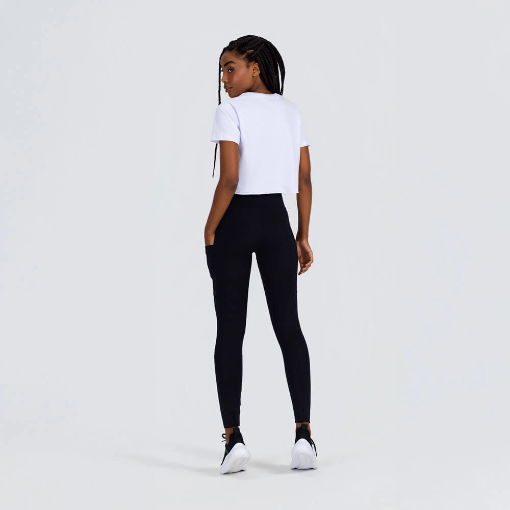 Cropped silk local branco
