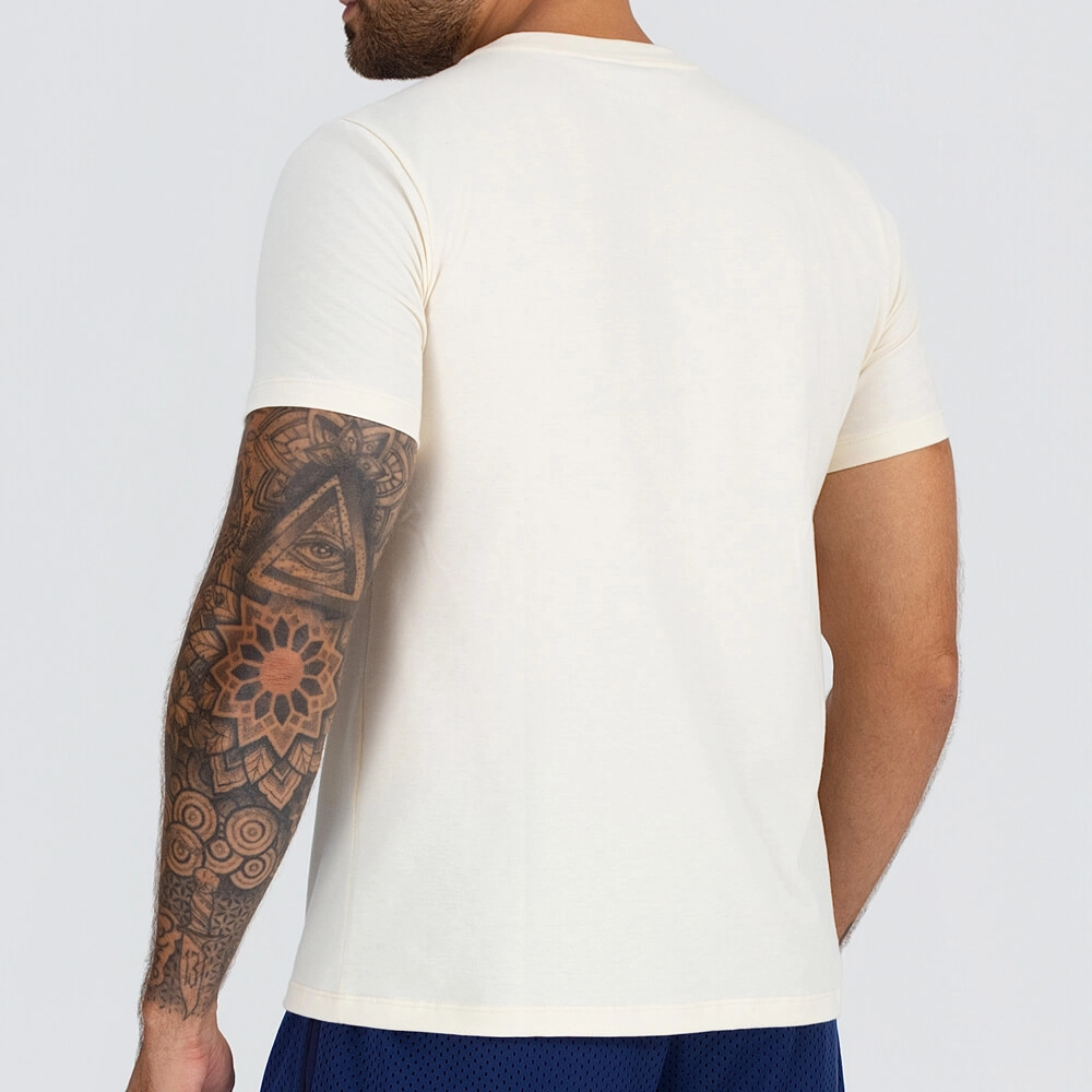 Camiseta Growth manga curta com silk logo off white
