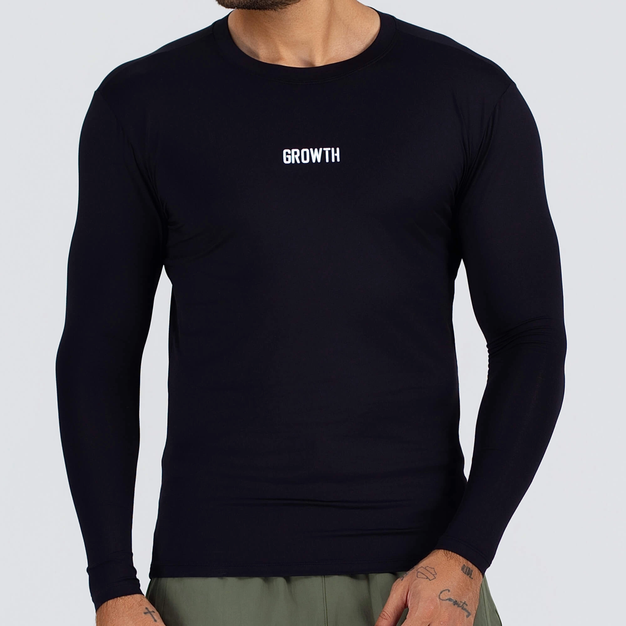 Camiseta Growth Térmica Essencial Manga Longa Preto