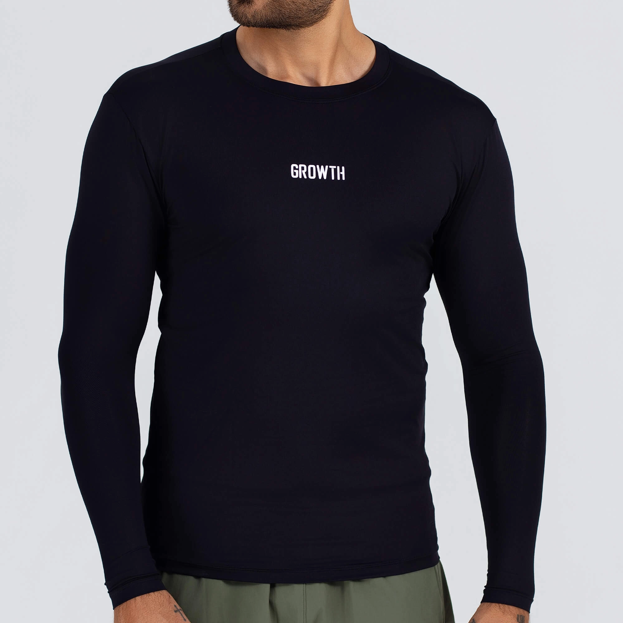 Camiseta Growth Térmica Essencial Manga Longa Preto