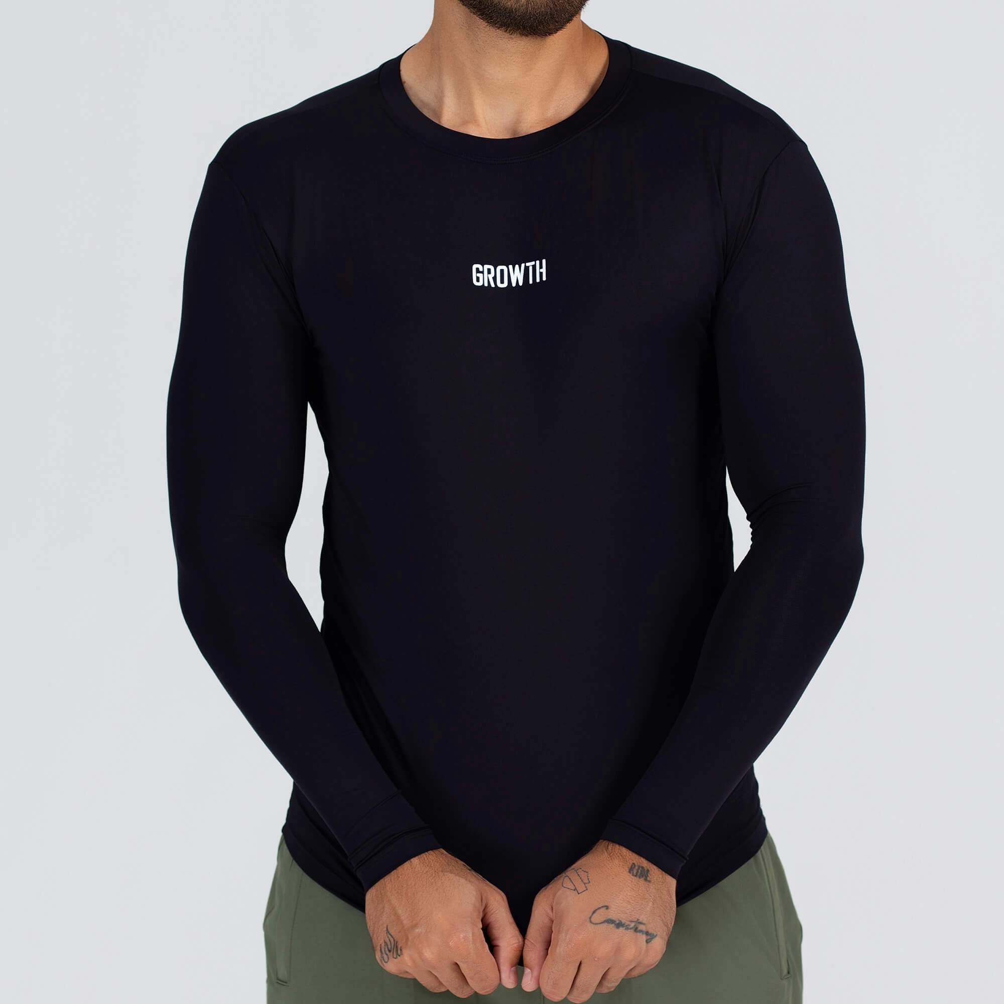 Camiseta Growth Térmica Essencial Manga Longa Preto
