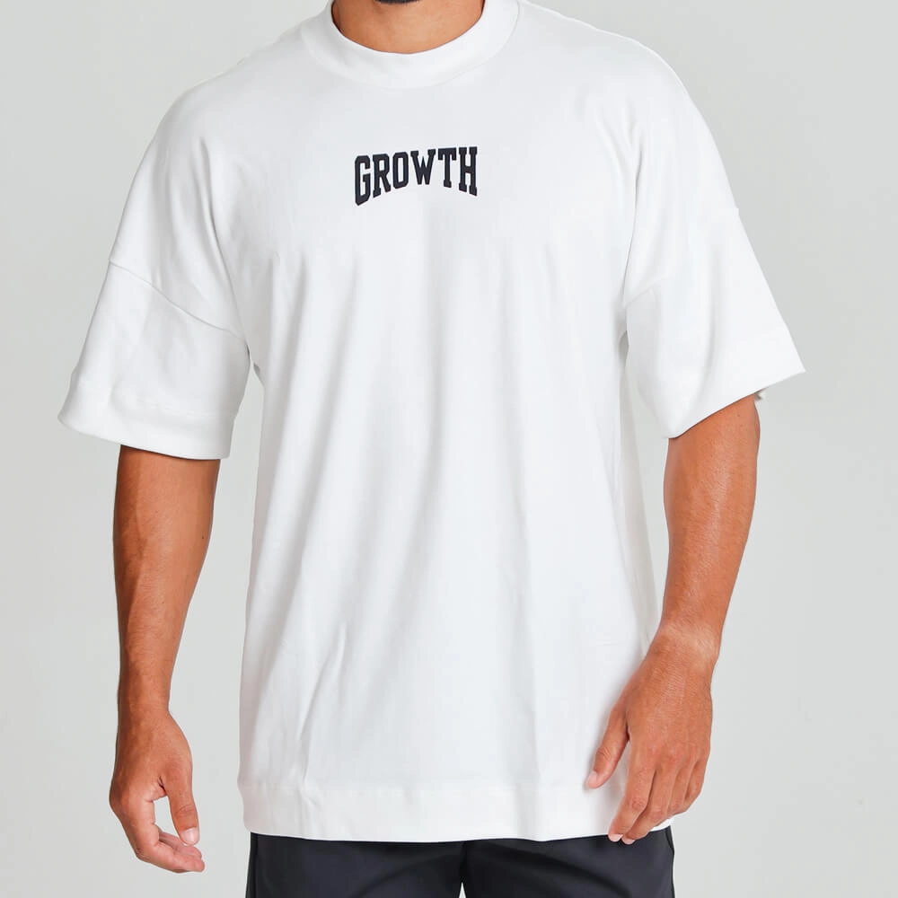 Camiseta Growth Oversized Worldwide Off white