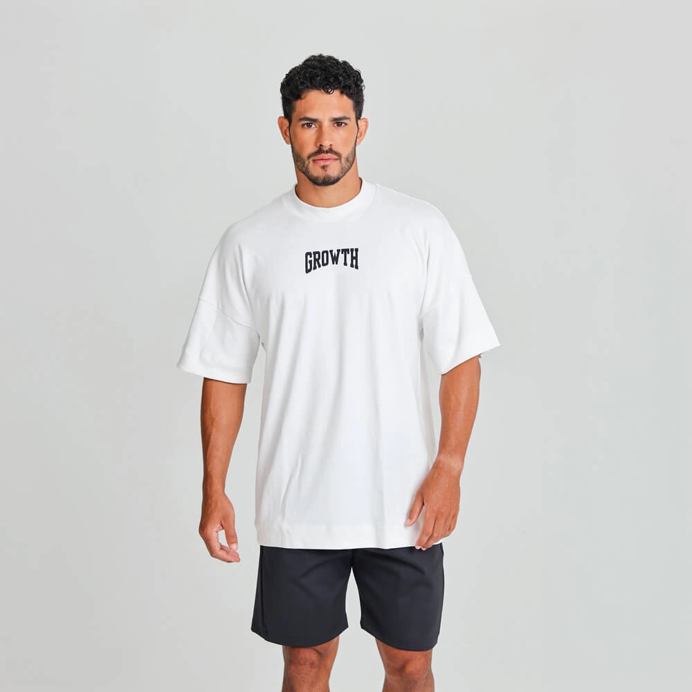 Camiseta Growth Oversized Worldwide Off white