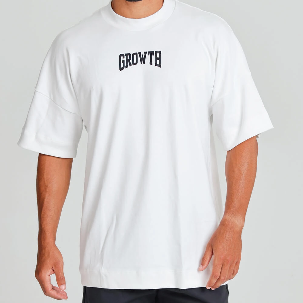 Camiseta Growth Oversized Worldwide Off white