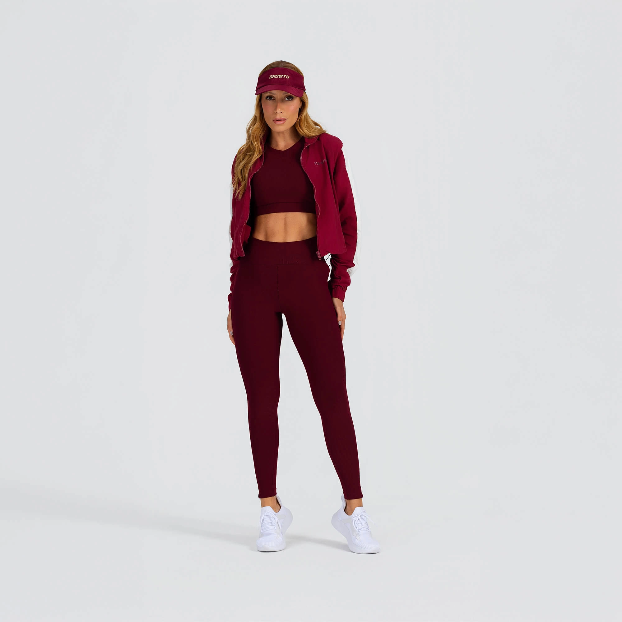 Jaqueta Bicolor Growth Ruby com off