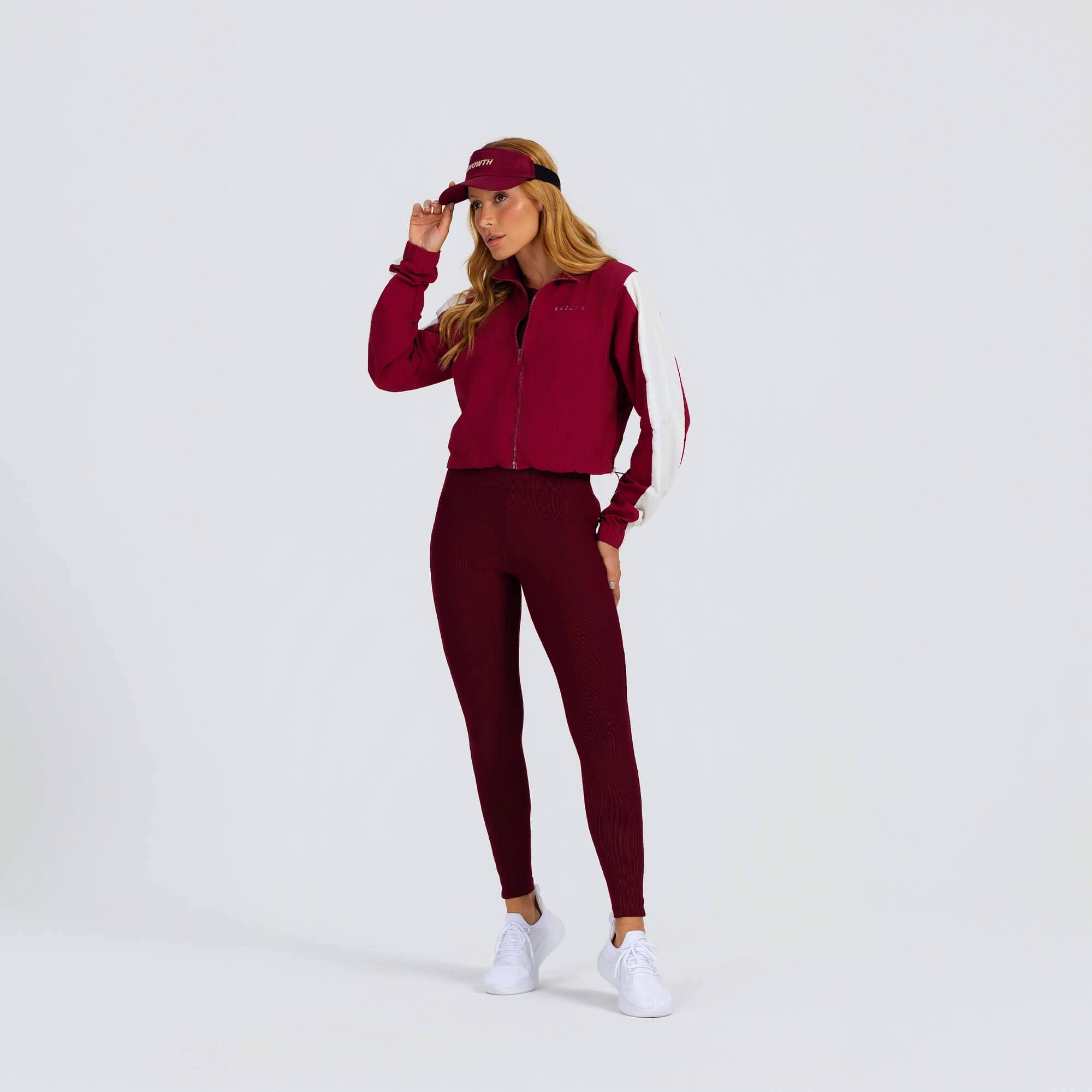 Jaqueta Bicolor Growth Ruby com off