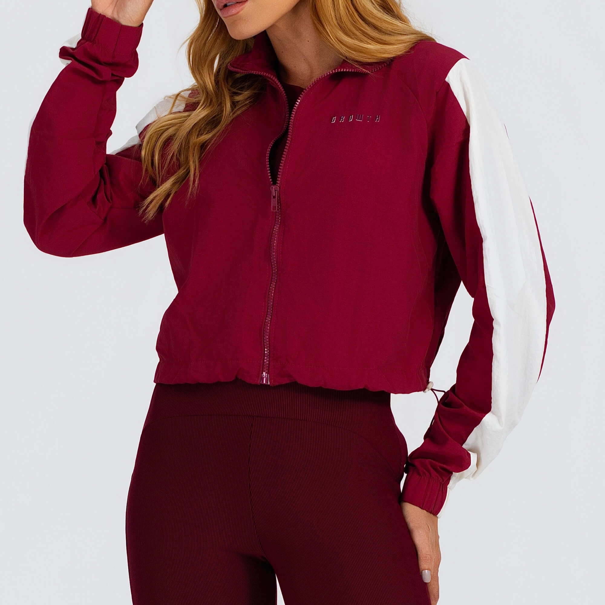 Jaqueta Bicolor Growth Ruby com off