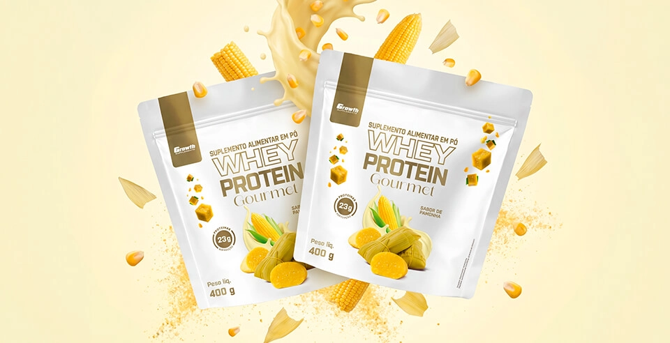 GROWTH SUPPLEMENTS - Embalagens de Whey Gourmet Pamonha 400