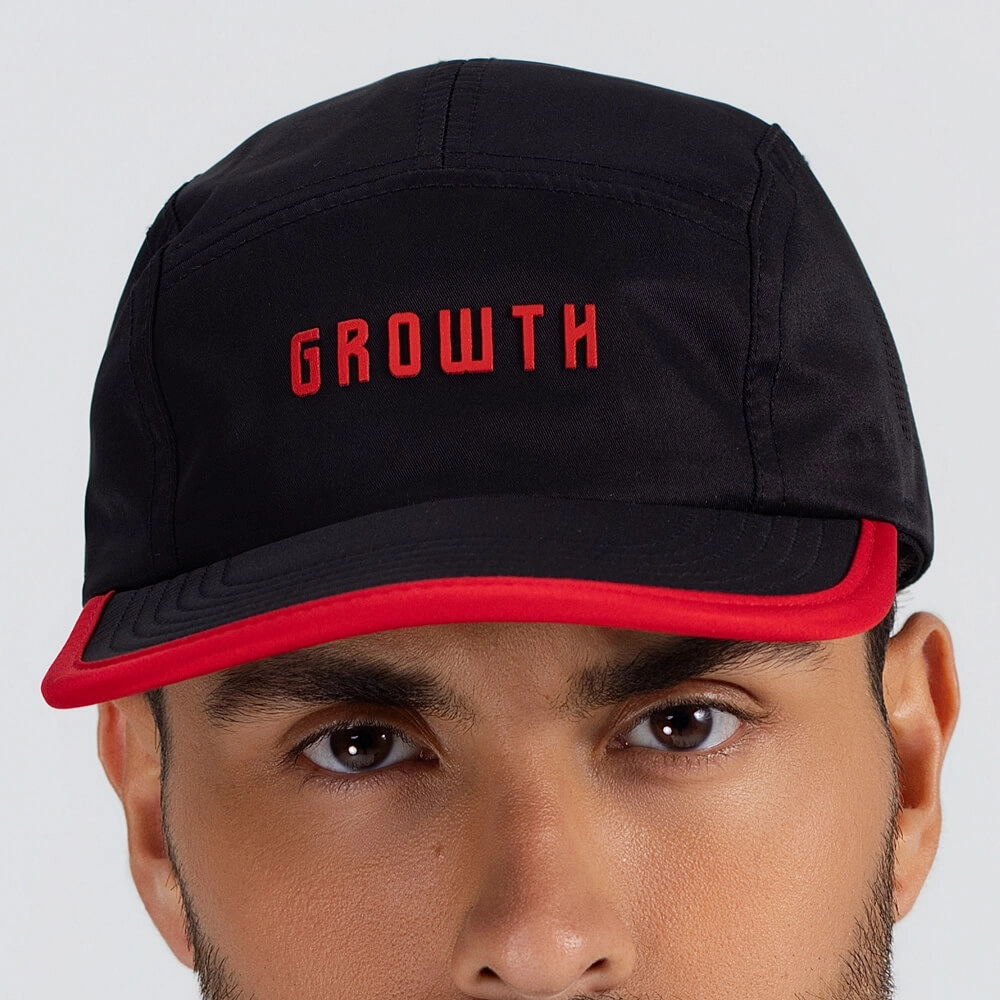 Boné Growth aba vies colorido vermelho
