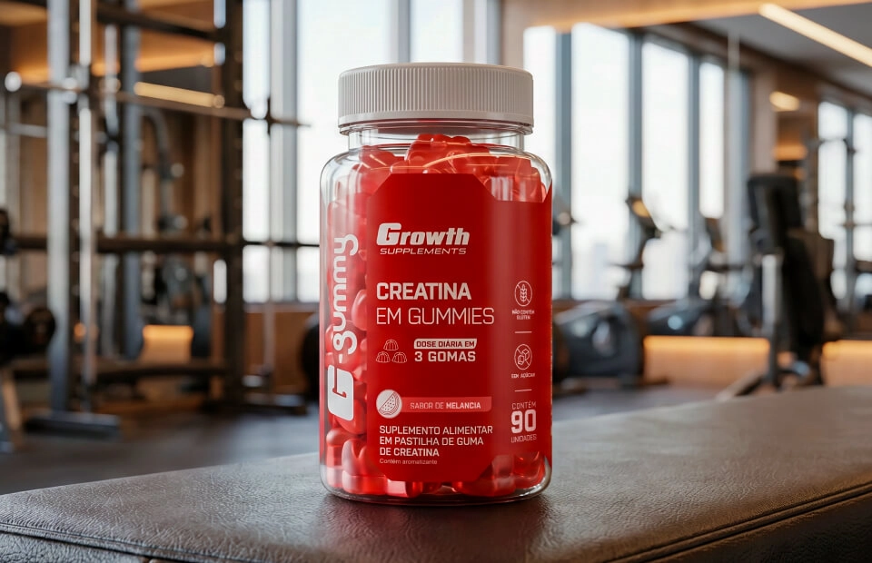 IMAGEM ILUSTRATIVA - 90 UNIDADES DE CREATINA EM GUMMIES NA ACADEMIA - GROWTH SUPPLEMENTS