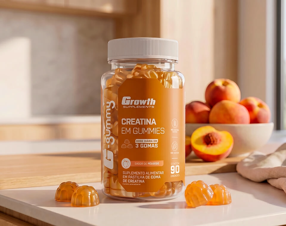 IMAGEM ILUSTRATIVA - CREATINA EM GUMMIES 90 UNIDADES - GROWTH SUPPLEMENTS
