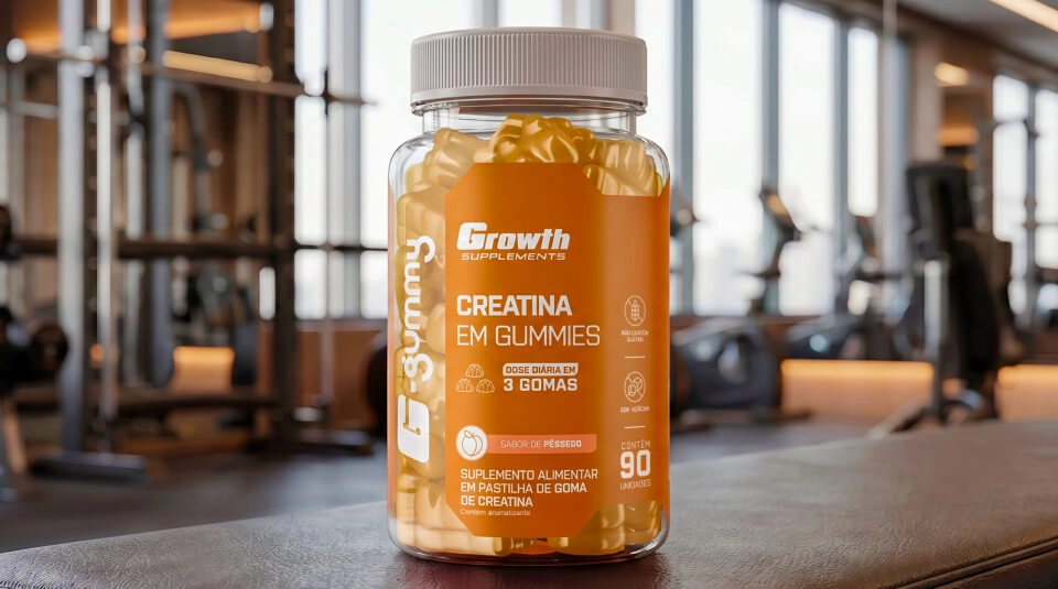 IMAGEM ILUSTRATIVA - 90 UNIDADES DE CREATINA EM GUMMIES NA ACADEMIA - GROWTH SUPPLEMENTS
