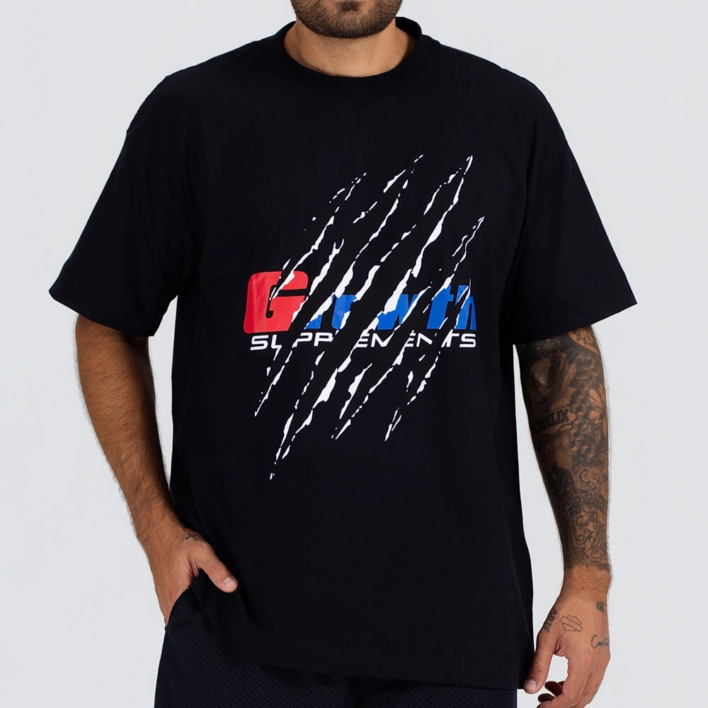 Camiseta Oversized Growth Garras Preto