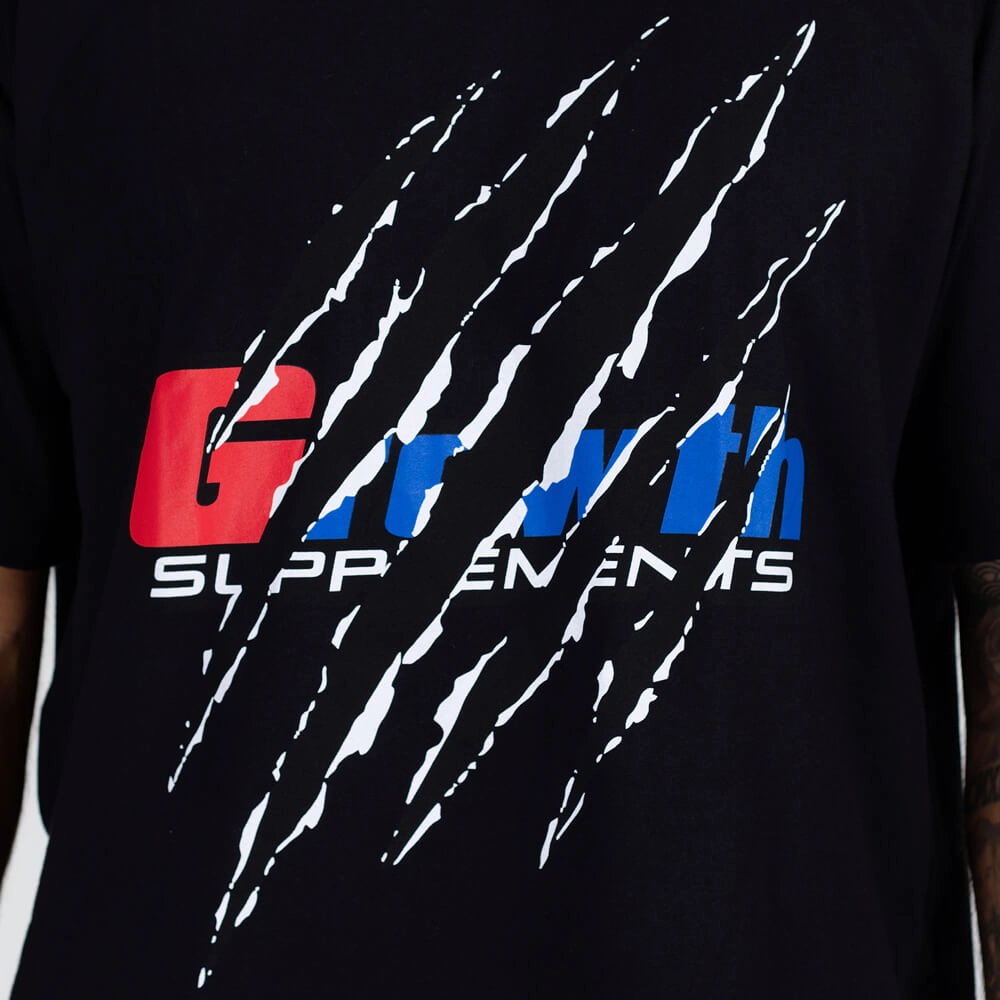 Camiseta Oversized Growth Garras Preto