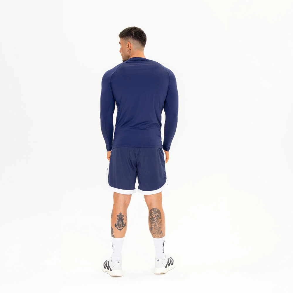 Camiseta Growht Termica Manga Longa Azul Marinho