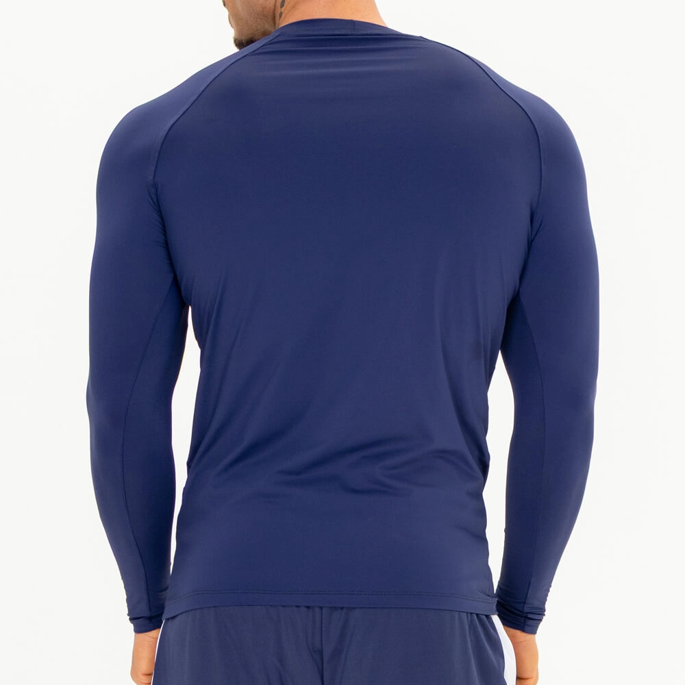 Camiseta Growht Termica Manga Longa Azul Marinho