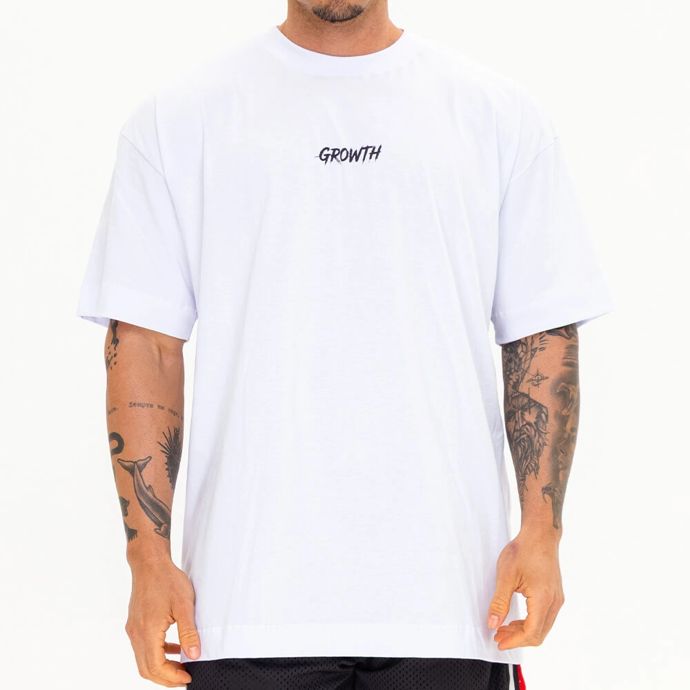 Camiseta Growth Oversized Discipline Branco