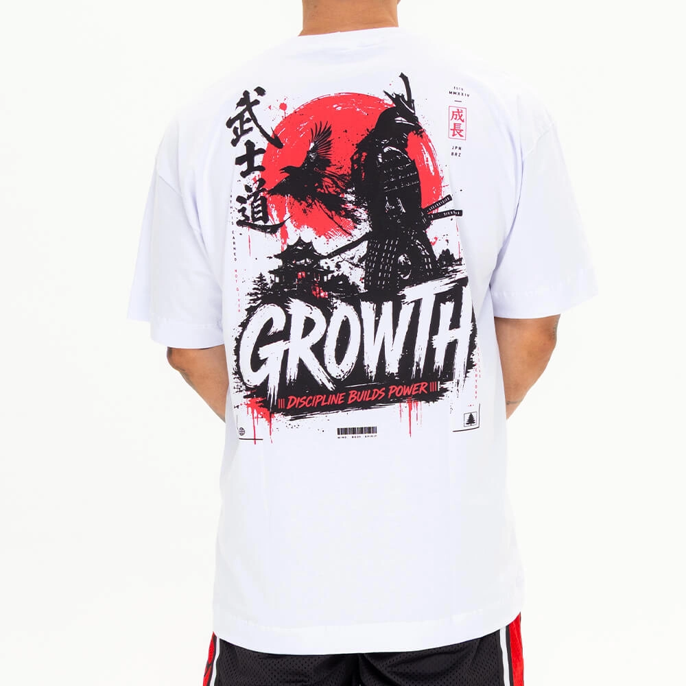 Camiseta Growth Oversized Discipline Branco