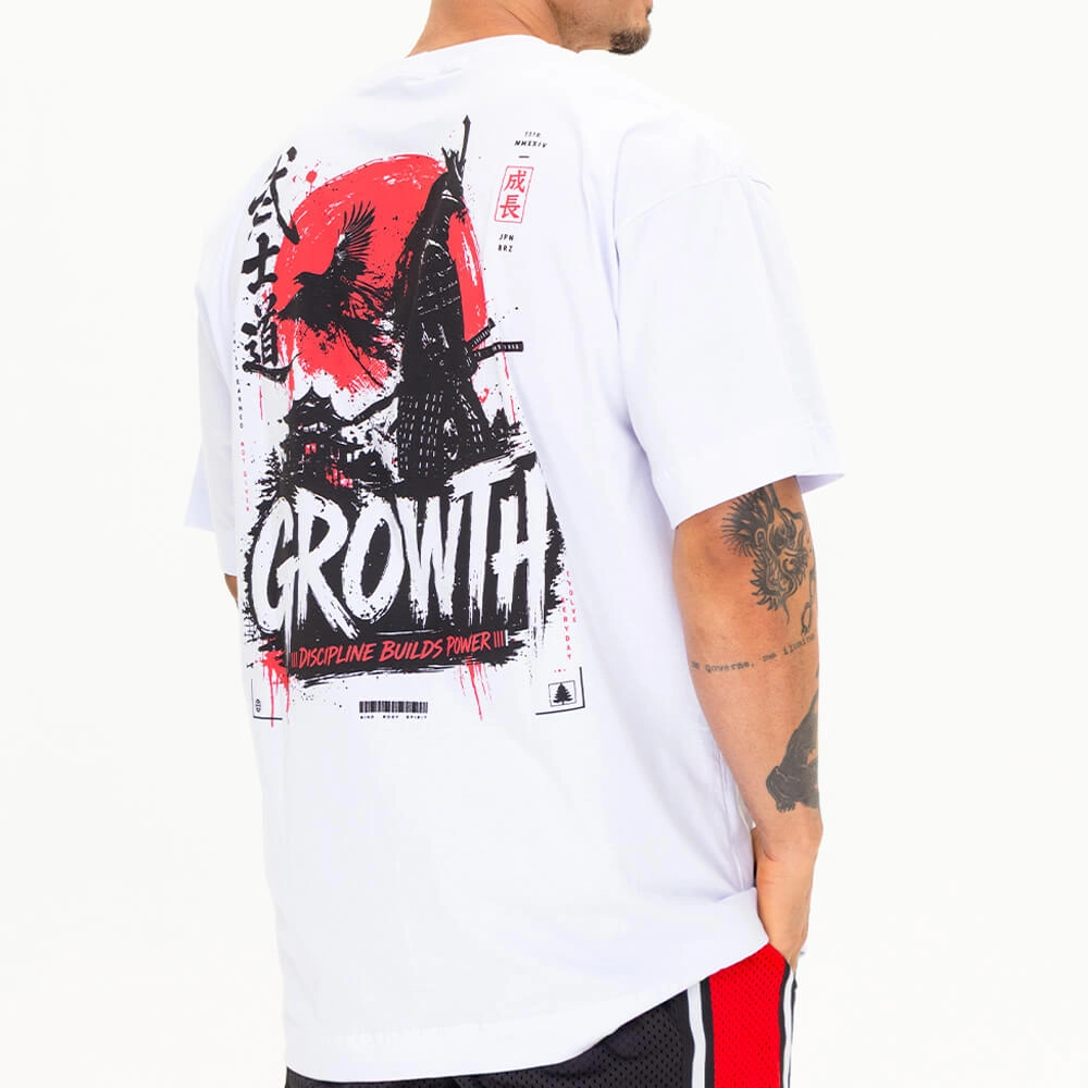 Camiseta Growth Oversized Discipline Branco
