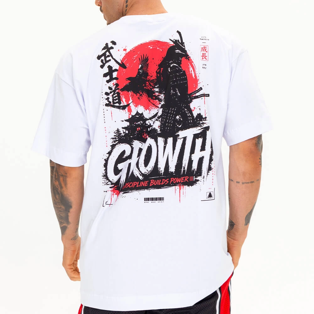 Camiseta Growth Oversized Discipline Branco