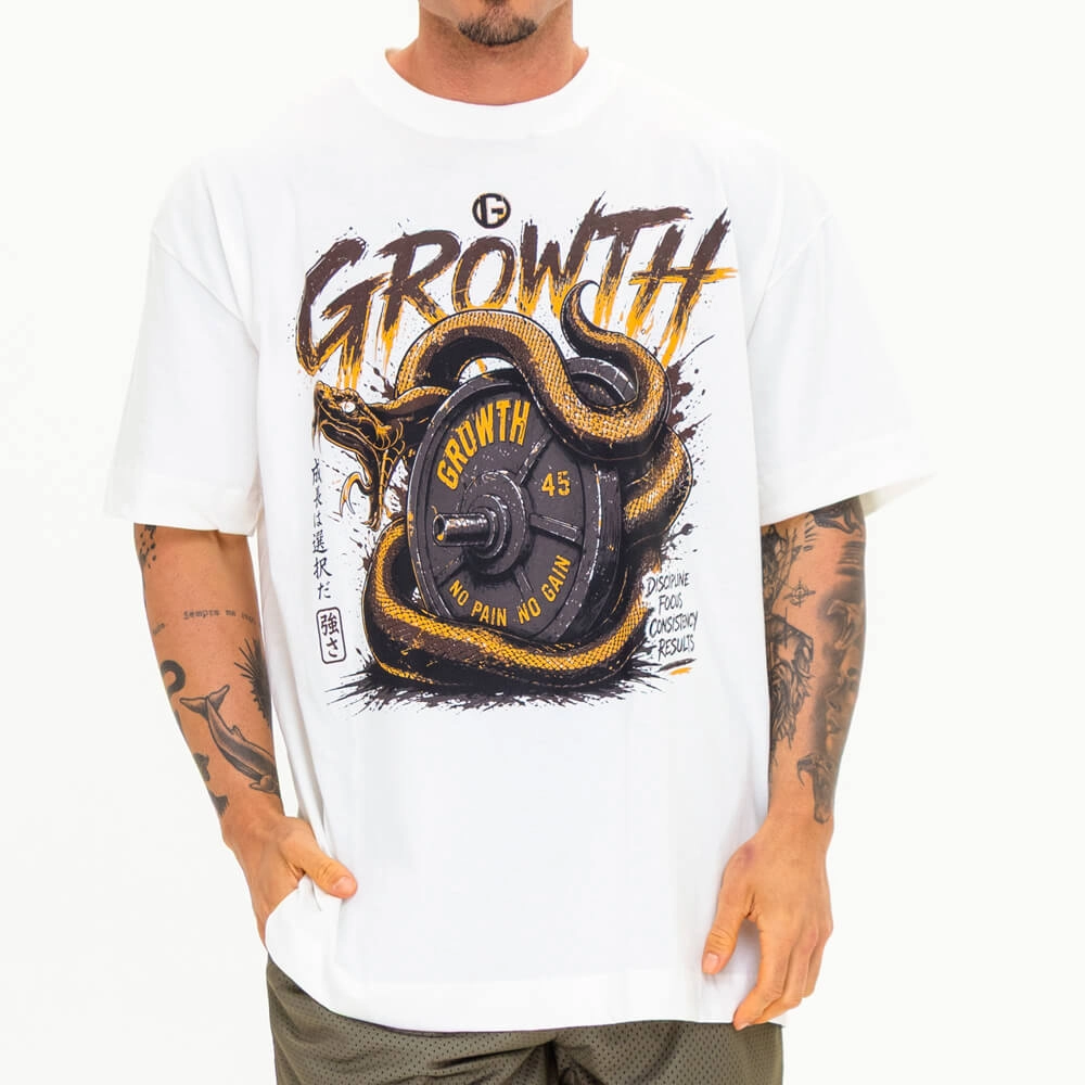 Camiseta Growth Oversized No Pain No Gain
