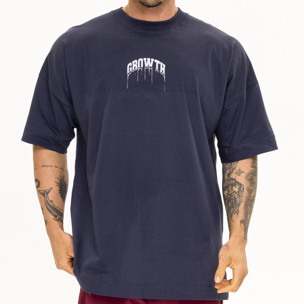 Camiseta Growth Oversized Logo Derretendo