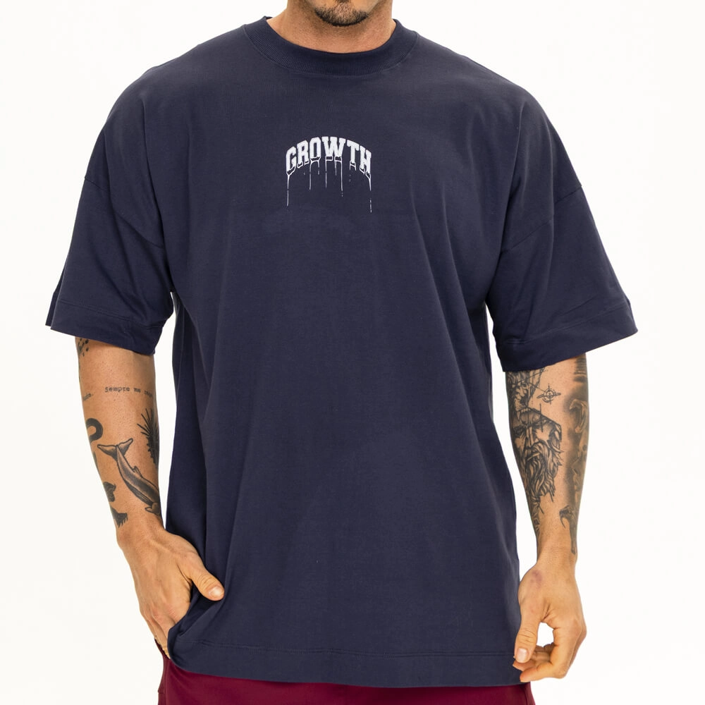 Camiseta Growth Oversized Logo Derretendo
