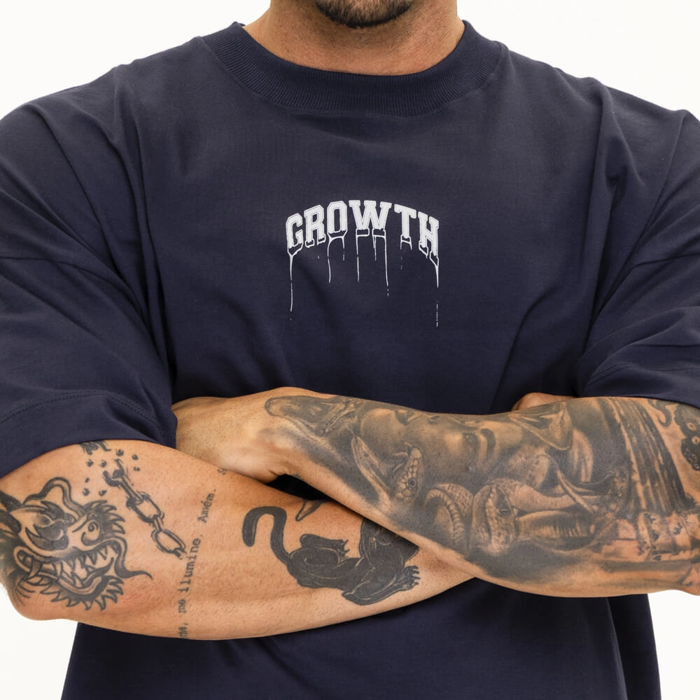 Camiseta Growth Oversized Logo Derretendo