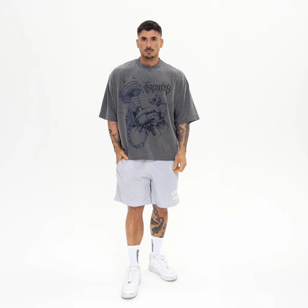 Camiseta Growth Oversized Boxer Lavada