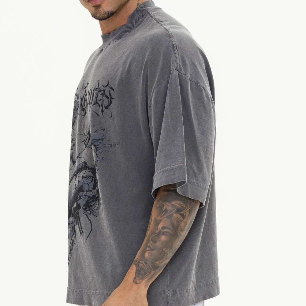 Camiseta Growth Oversized Boxer Lavada